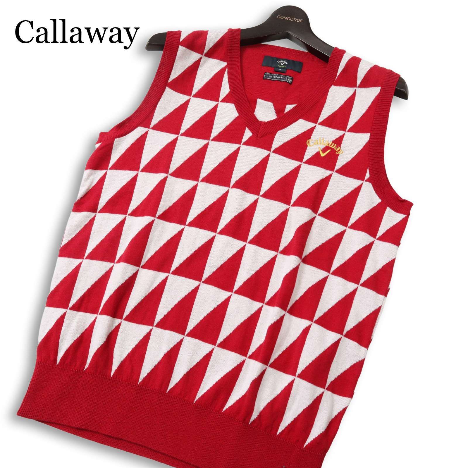 Callaway キャロウェイ ゴルフ 通年 ロゴ刺繍☆ ジオメトリック