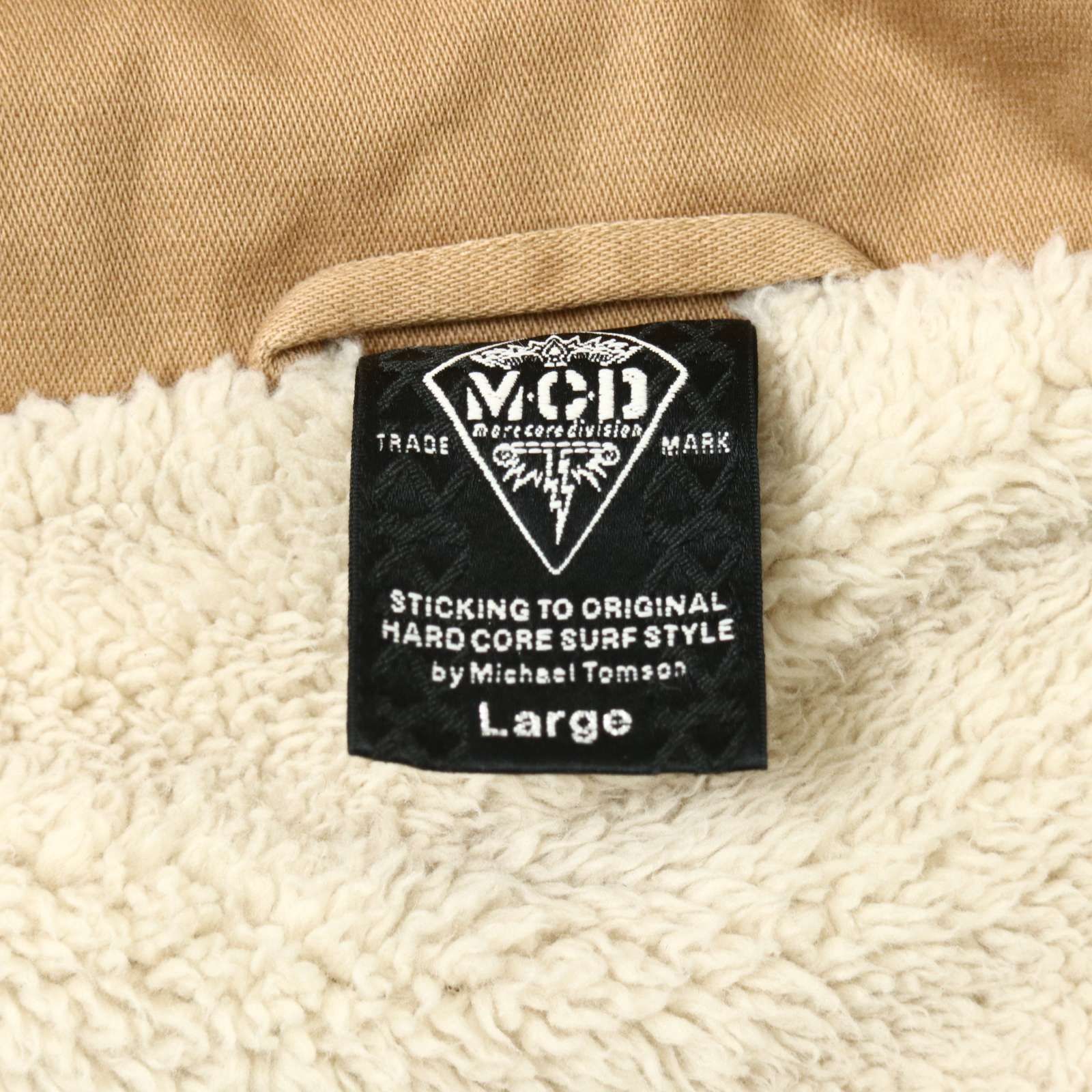 MCD more core division エムシーディー ロゴ刺繍☆ スタッズ 裏ボア 