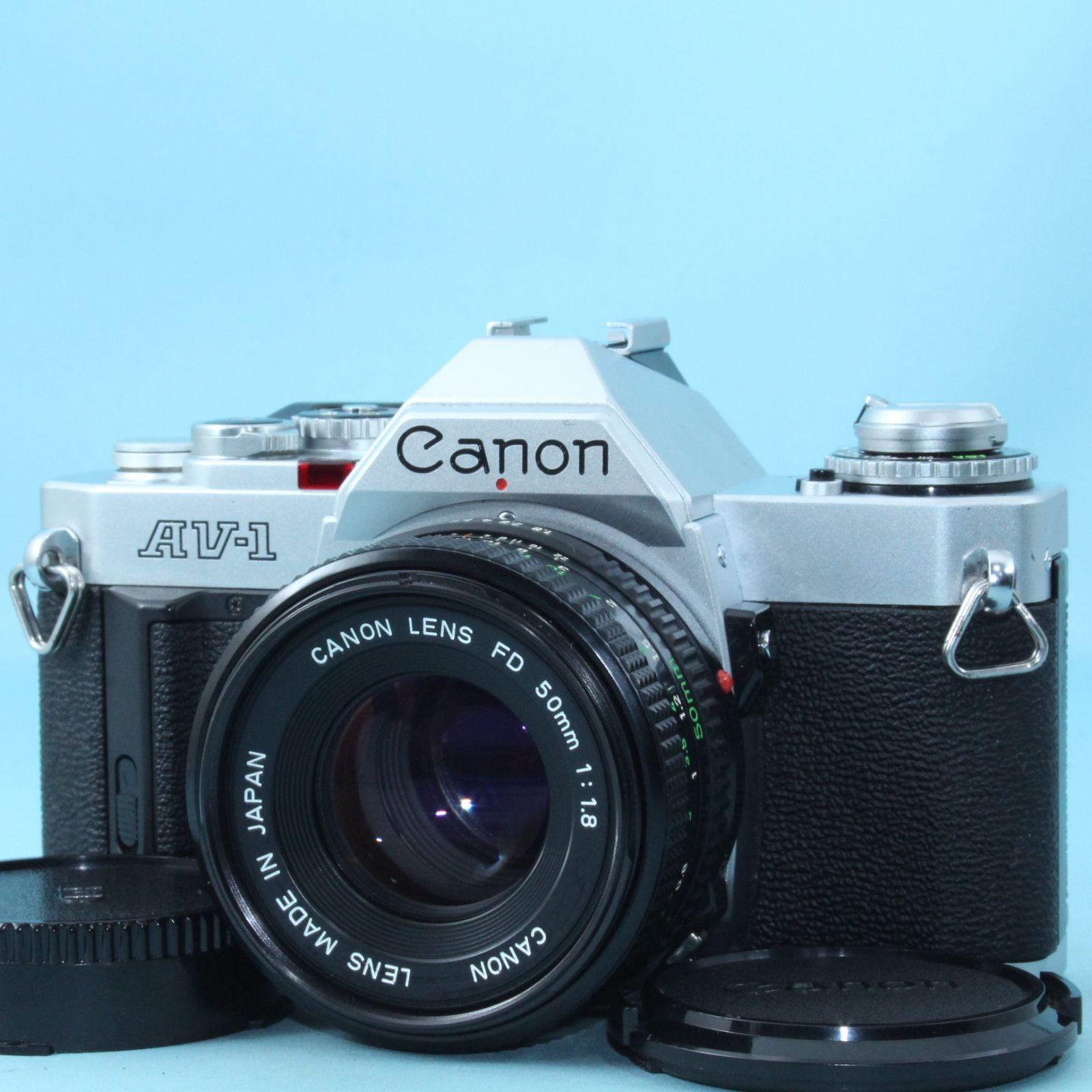 美品 CANON AV-1 + New FD 50mm F1.8 返品保証 キヤノン 一眼レフ