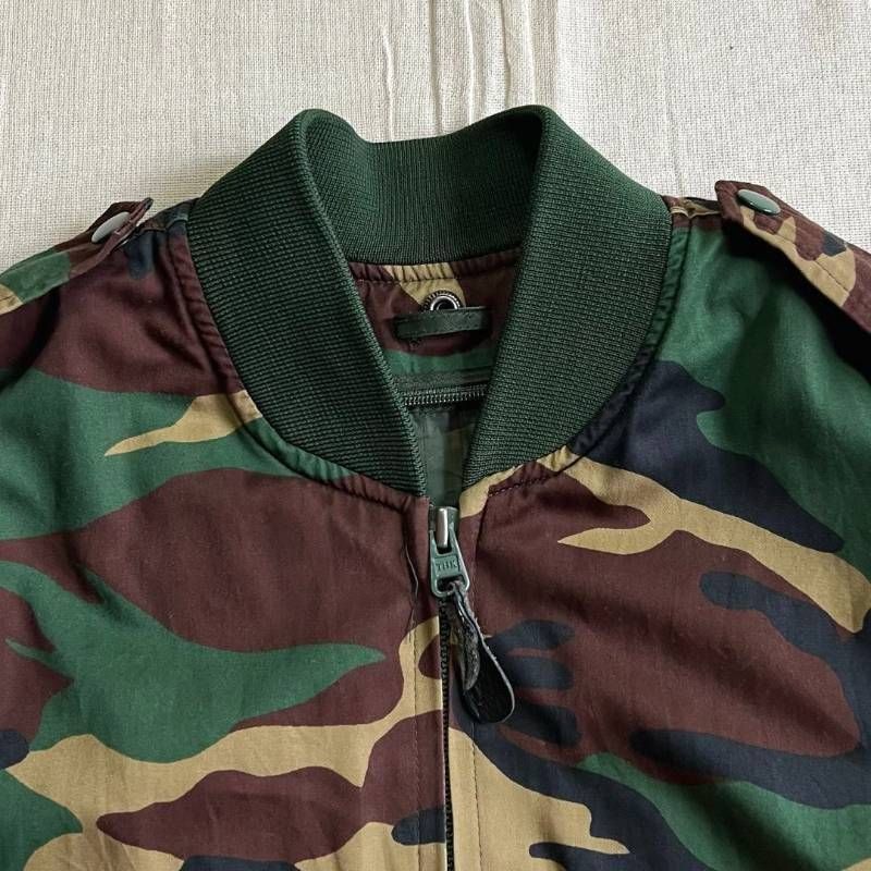 00s archive Unknown ma-1 短丈　カモフラ　迷彩　y2k 00s archive Unknown ma-1 短丈 カモフラ 迷彩 y2k