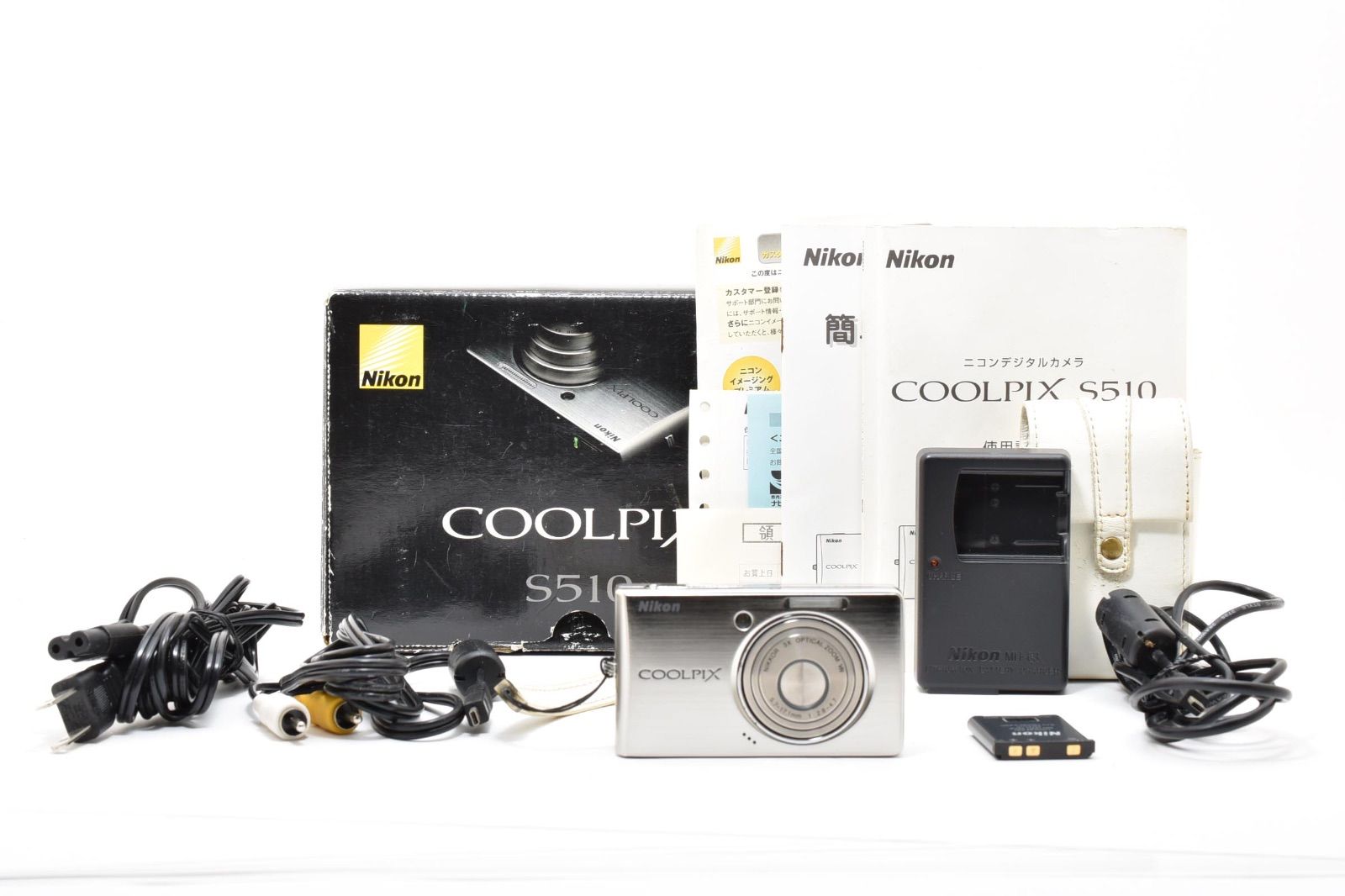 美品】ニコン Nikon COOLPIX S510 シルバー コンパクトデジタルカメラ