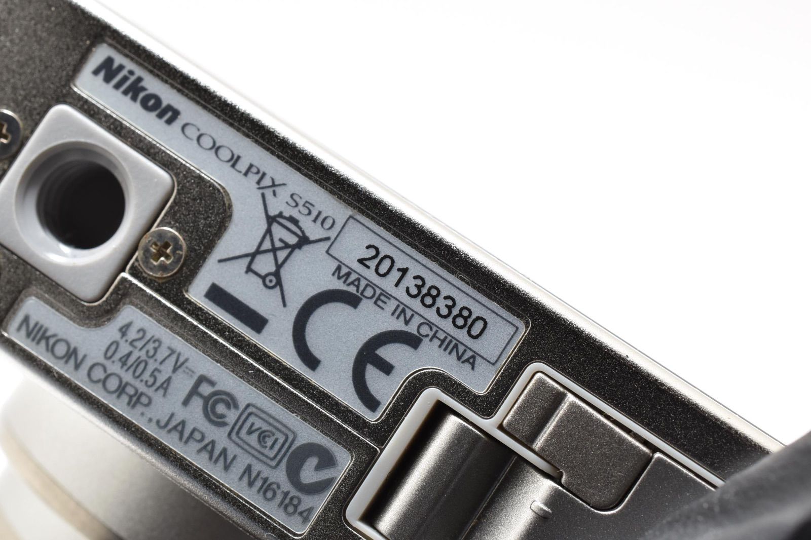 美品】ニコン Nikon COOLPIX S510 シルバー コンパクトデジタルカメラ