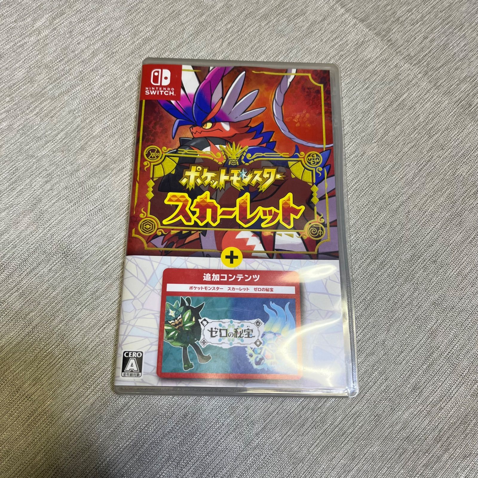 ポケットモンスター スカーレット+ゼロの秘宝 ポケモン 動作確認済 スイッチ ポケットモンスター スカーレット+ゼロの秘宝 ポケモン 動作確認済
