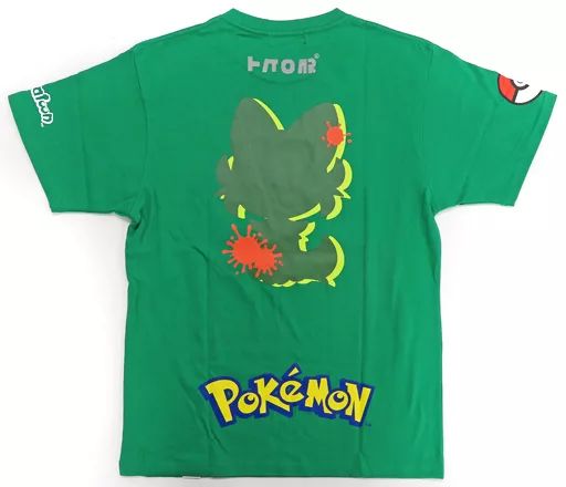 衣類 クサ|ニャオハ フェスTシャツ グリーン Sサイズ Splatoon スプラトゥーン ×ポケットモンスター ポケモンセンターオンライン抽選販売品