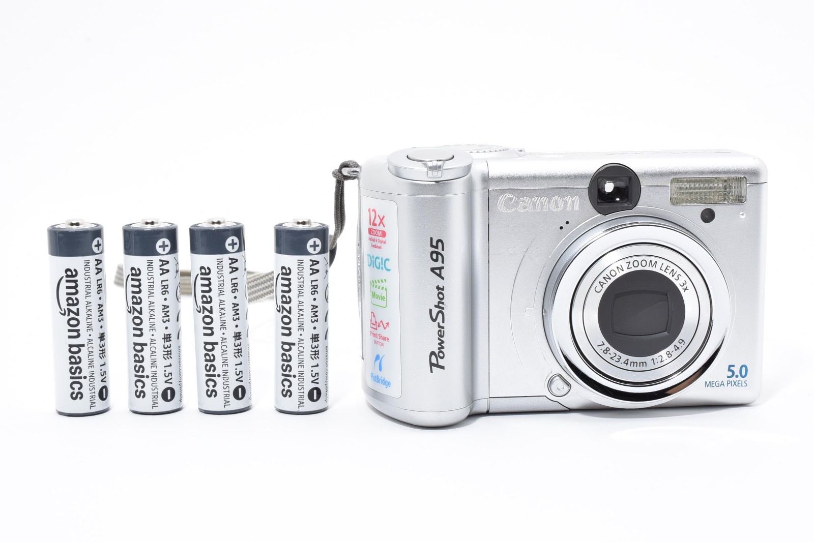 美品】キヤノン Canon PowerShot A95 PC1099 シルバー - メルカリ