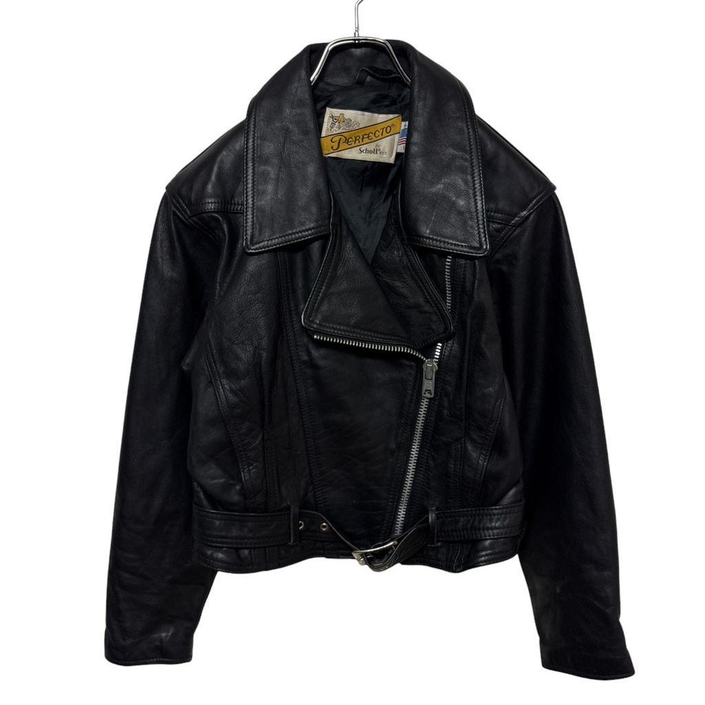 Schott】 80s USA製 本革 ダブルライダースジャケット IDEALジップ 