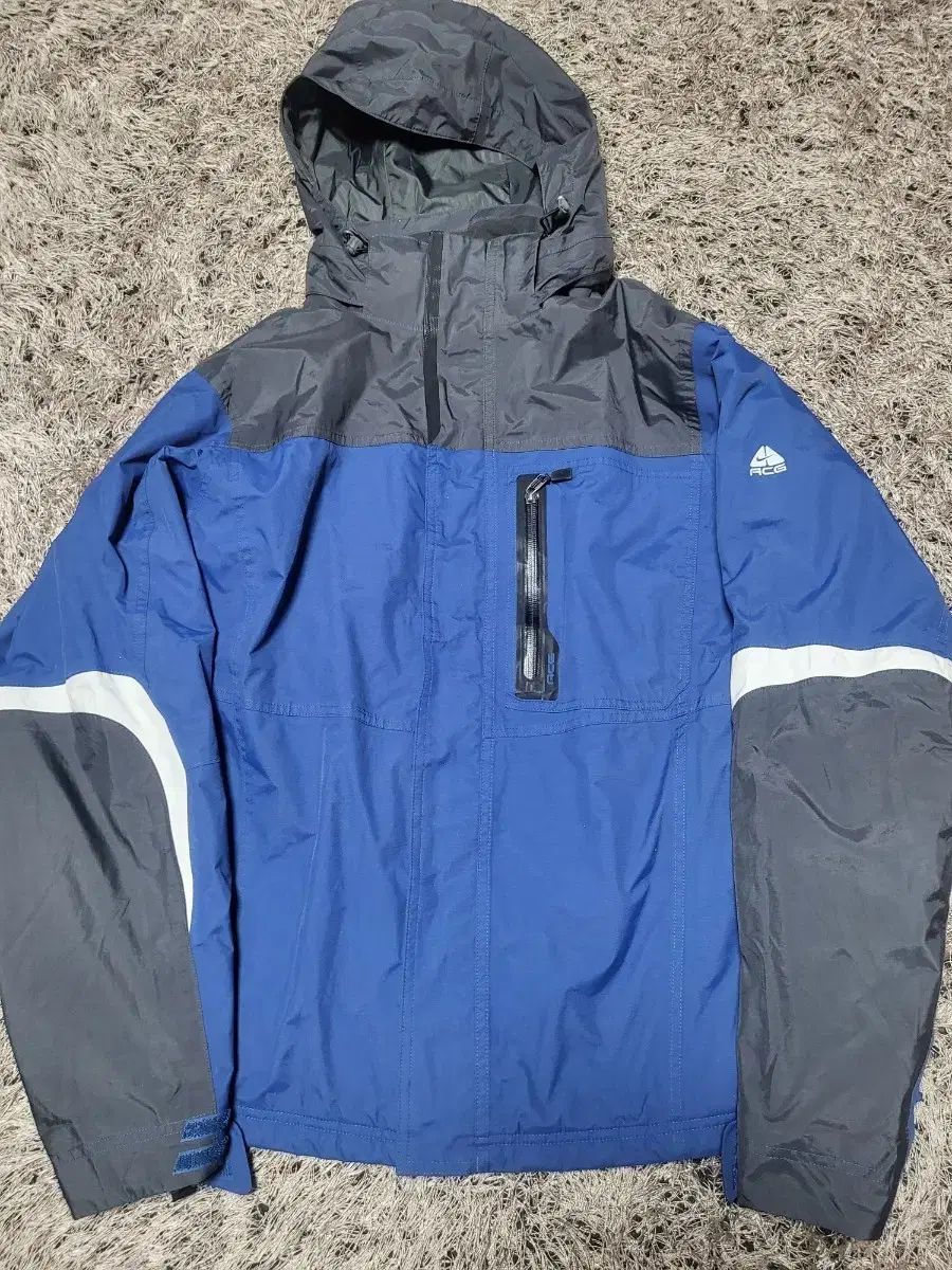 NIKE ACG ブルー|グレー WHO ウィンドブレーカー ジャケット