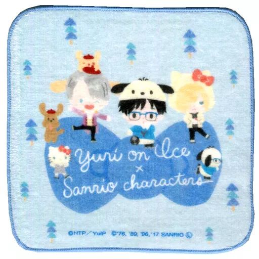 新品★ユーリ!!! on ICE★みんなのくじ★ハンドタオル★2点セット 中古】タオル・手ぬぐい(キャラクター) 集合柄 ハンドタオル 「ユーリ