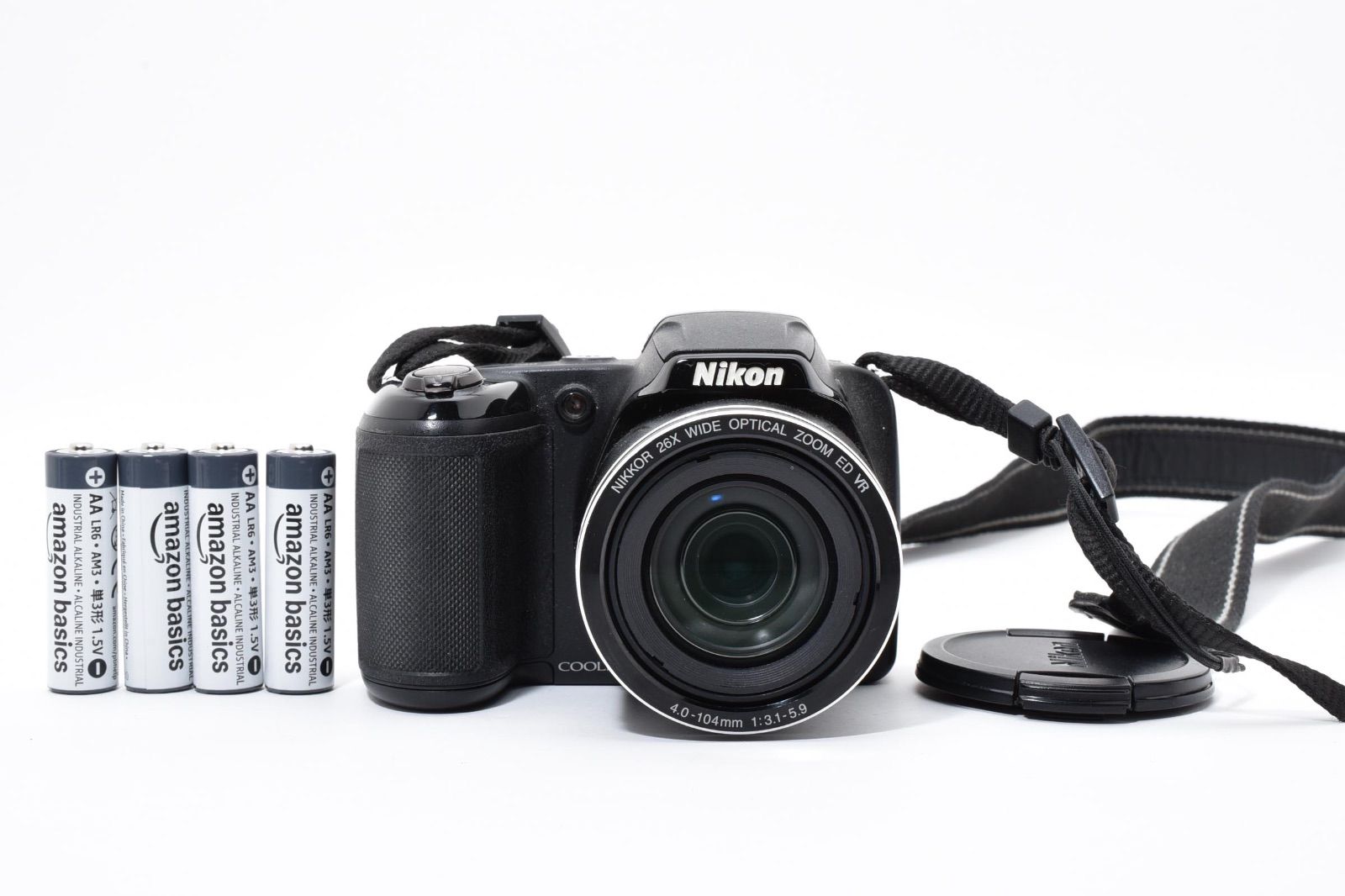 美品】ニコン Nikon COOLPIX L320 ブラック - メルカリ