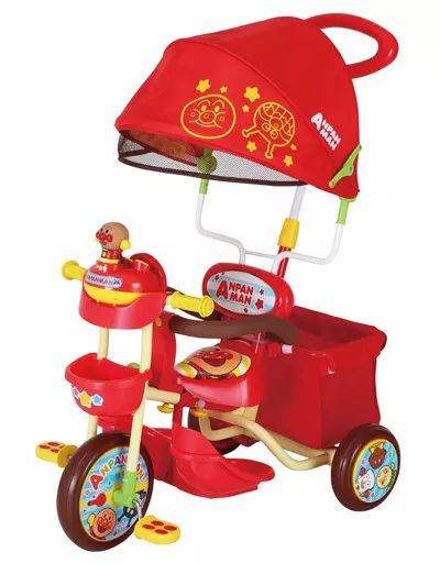 おもちゃ ブザー付おでかけ三輪車 それいけ!アンパンマン デラックスII レッド