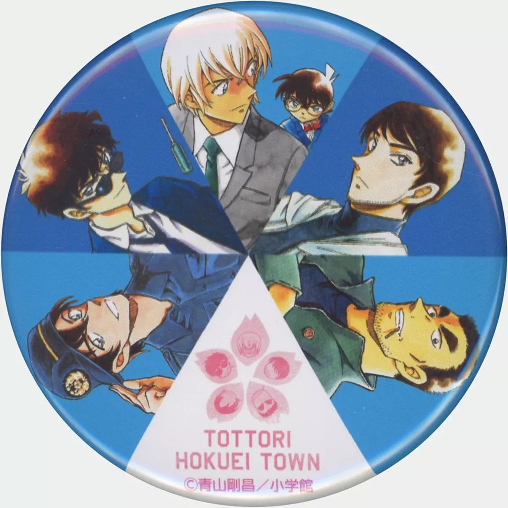 中古】バッジ・ビンズ 警察学校組 オリジナル缶バッジ 「名探偵コナン