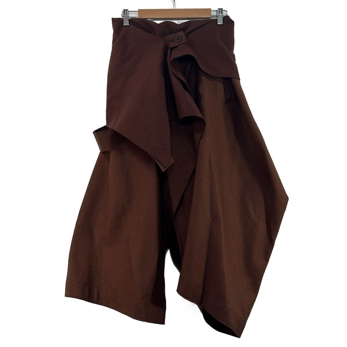 ISSEY MIYAKE 変形ニット パンツ イッセイミヤケ バイカラー ISSEYMIYAKE(イッセイミヤケ) パンツ サイズ2 M レディース - ダーク