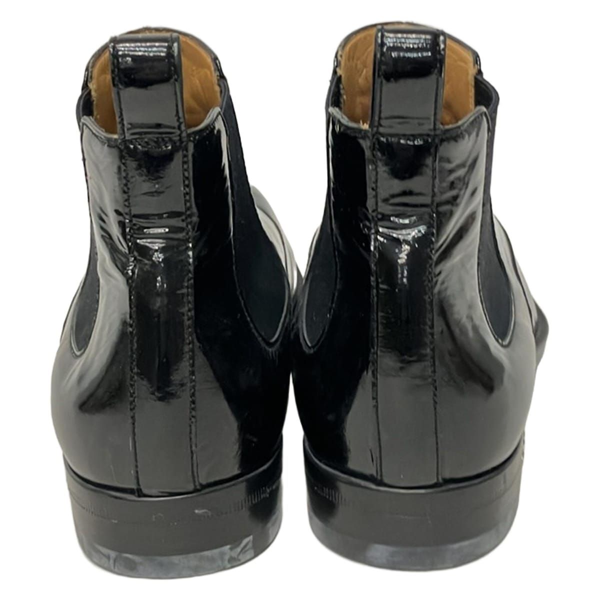 GUCCI(グッチ) ショートブーツ 40 1/2 メンズ - 黒 サイドゴア レザー