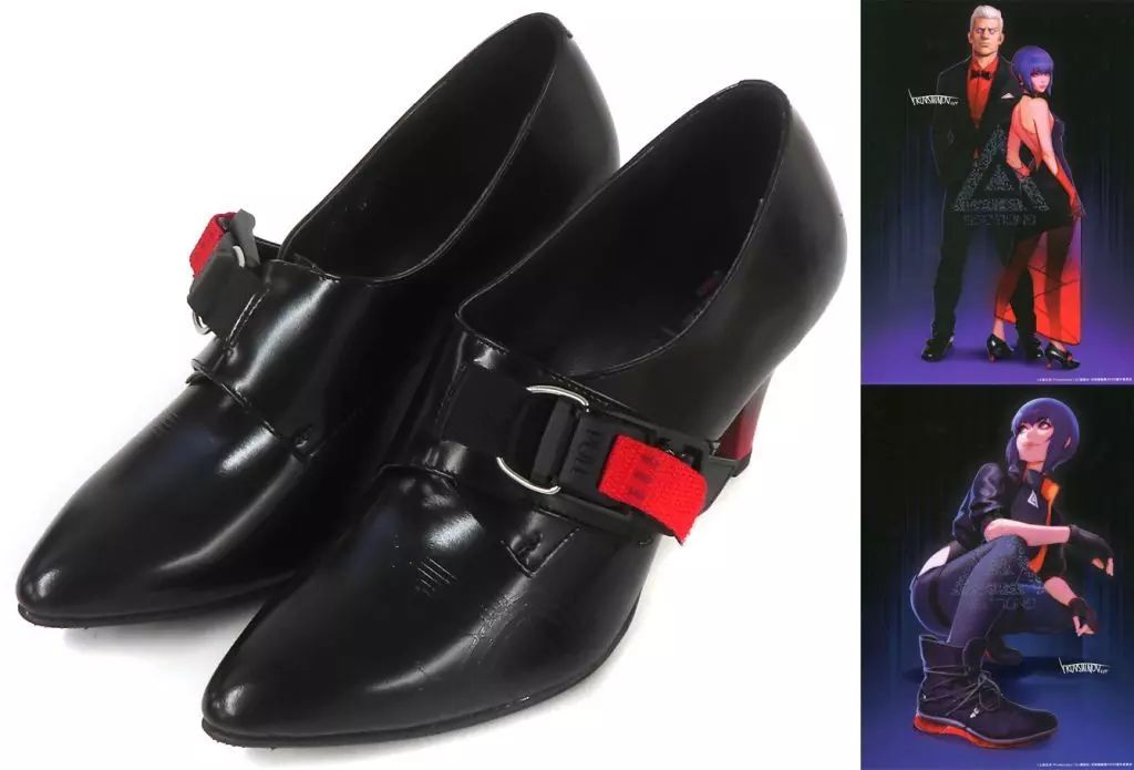 衣類 草薙素子 パンプス ブラック×レッド 23.5 cm RUNWALK×攻殻機動隊 SAC_2045