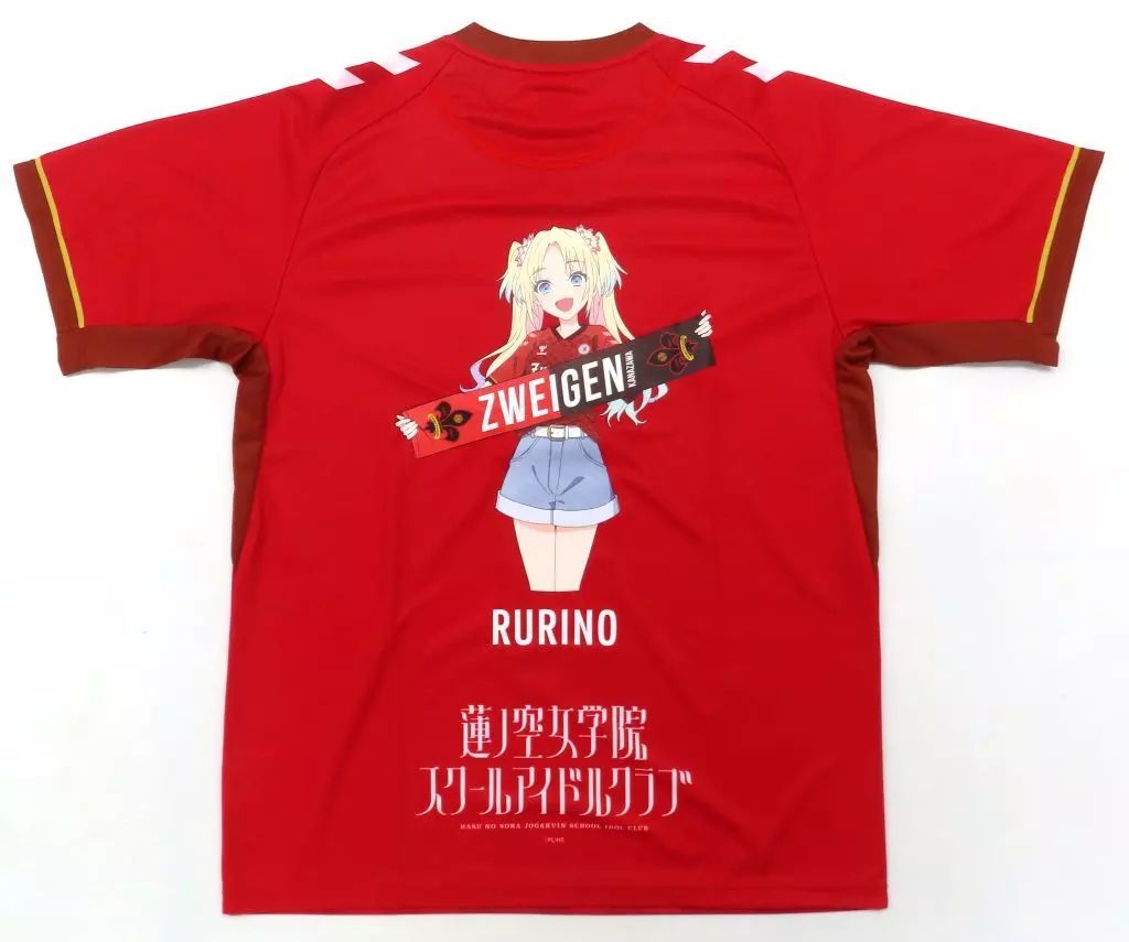 衣料雑貨 大沢瑠璃乃 コラボユニフォーム レッド Oサイズ ラブライブ!蓮ノ空女学院スクールアイドルクラブ×ツエーゲン金沢