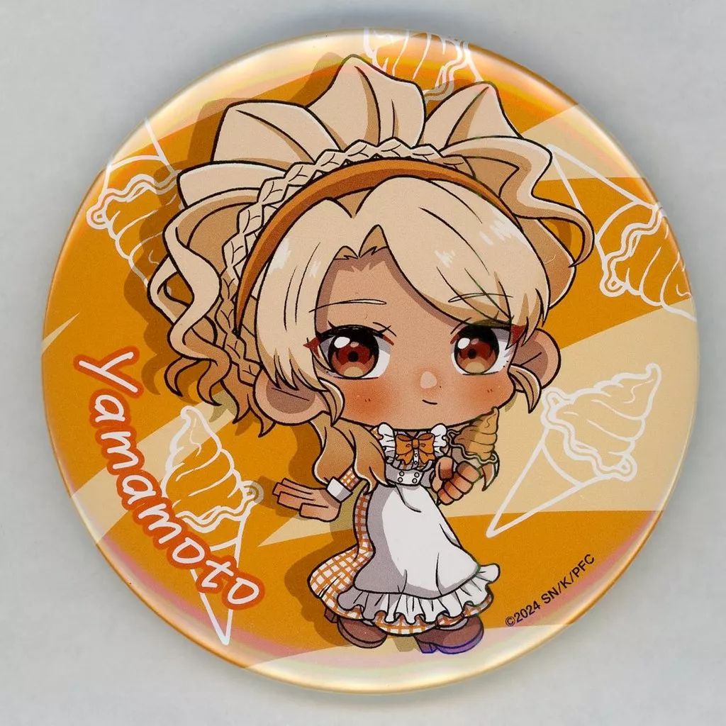 中古】バッジ・ピンズ 山本 アイス 缶バッジ 「くじ引き堂 TVアニメ