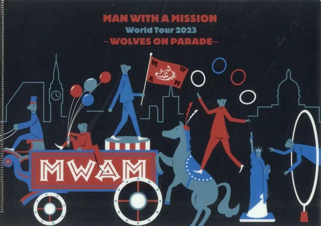 中古】クリアファイル MAN WITH A MISSION(B/サーカス) A4クリア