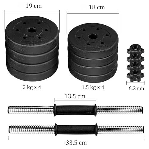 ダンベル 送料無料】Yaheetech 可変式ダンベル ダンベル 2x15KG 2x12.5KG 2x10KG