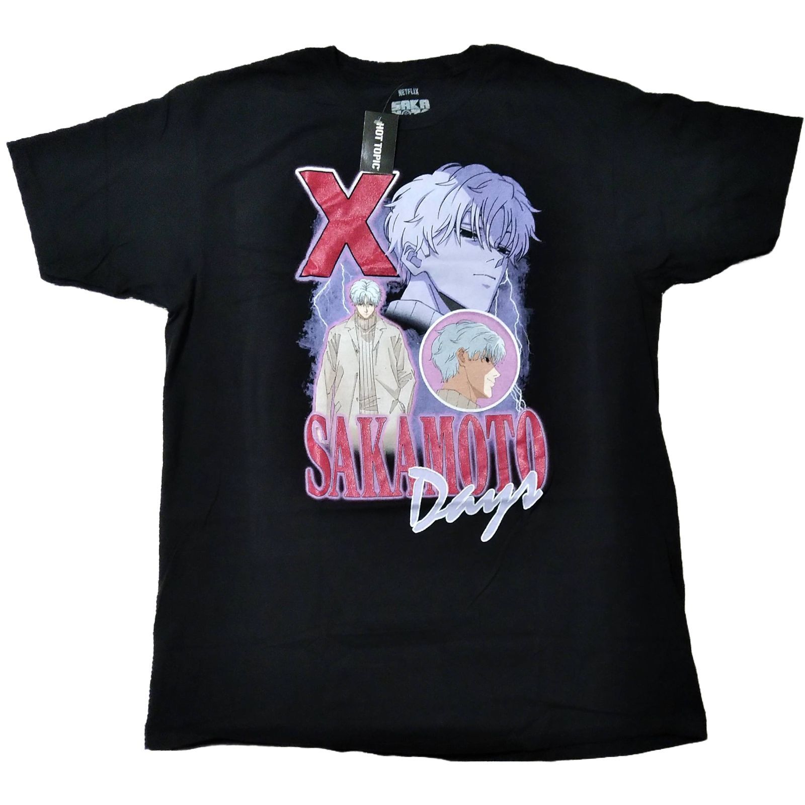 SAKAMOTO DAYS Tシャツ XL 黒 X スラー 有月憬 アニメT - メルカリ