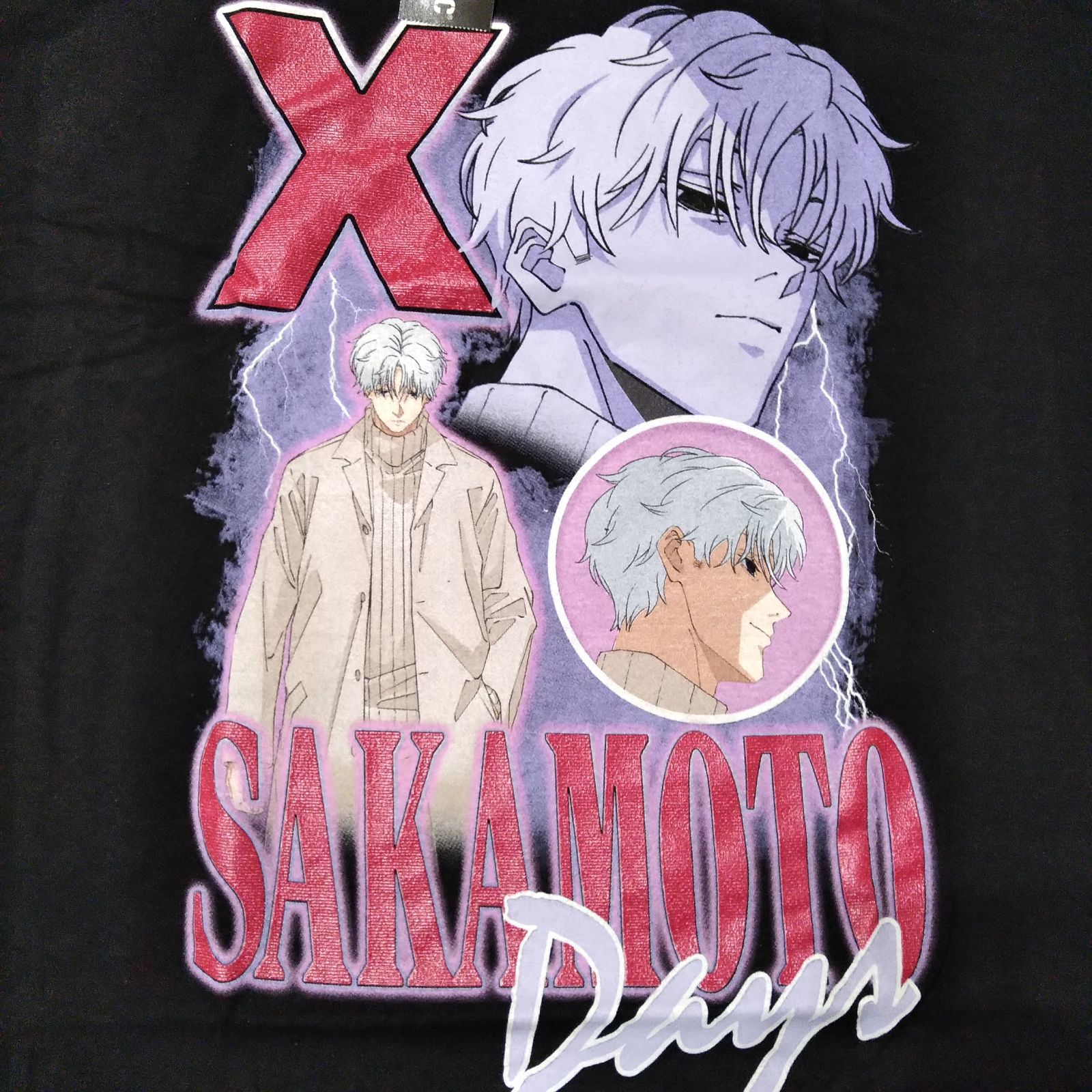 SAKAMOTO DAYS Tシャツ XL 黒 X スラー 有月憬 アニメT - メルカリ