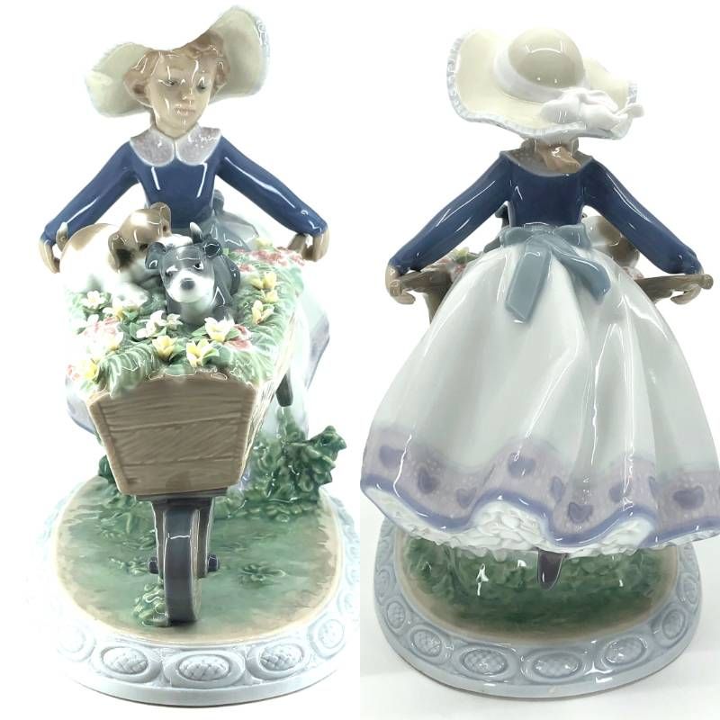 美品】LLADRO リヤドロ／乗せてあげる 5460／陶器／マルチカラー