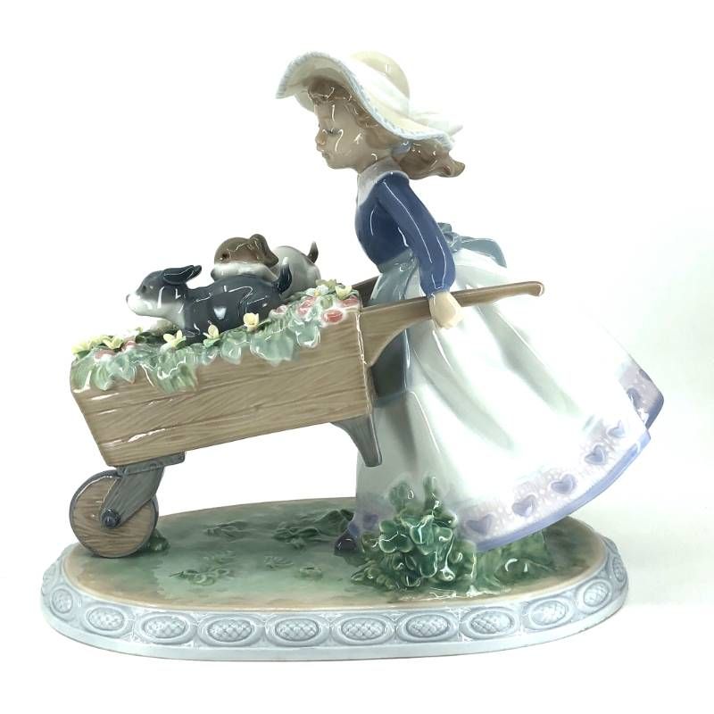 美品】LLADRO リヤドロ／乗せてあげる 5460／陶器／マルチカラー