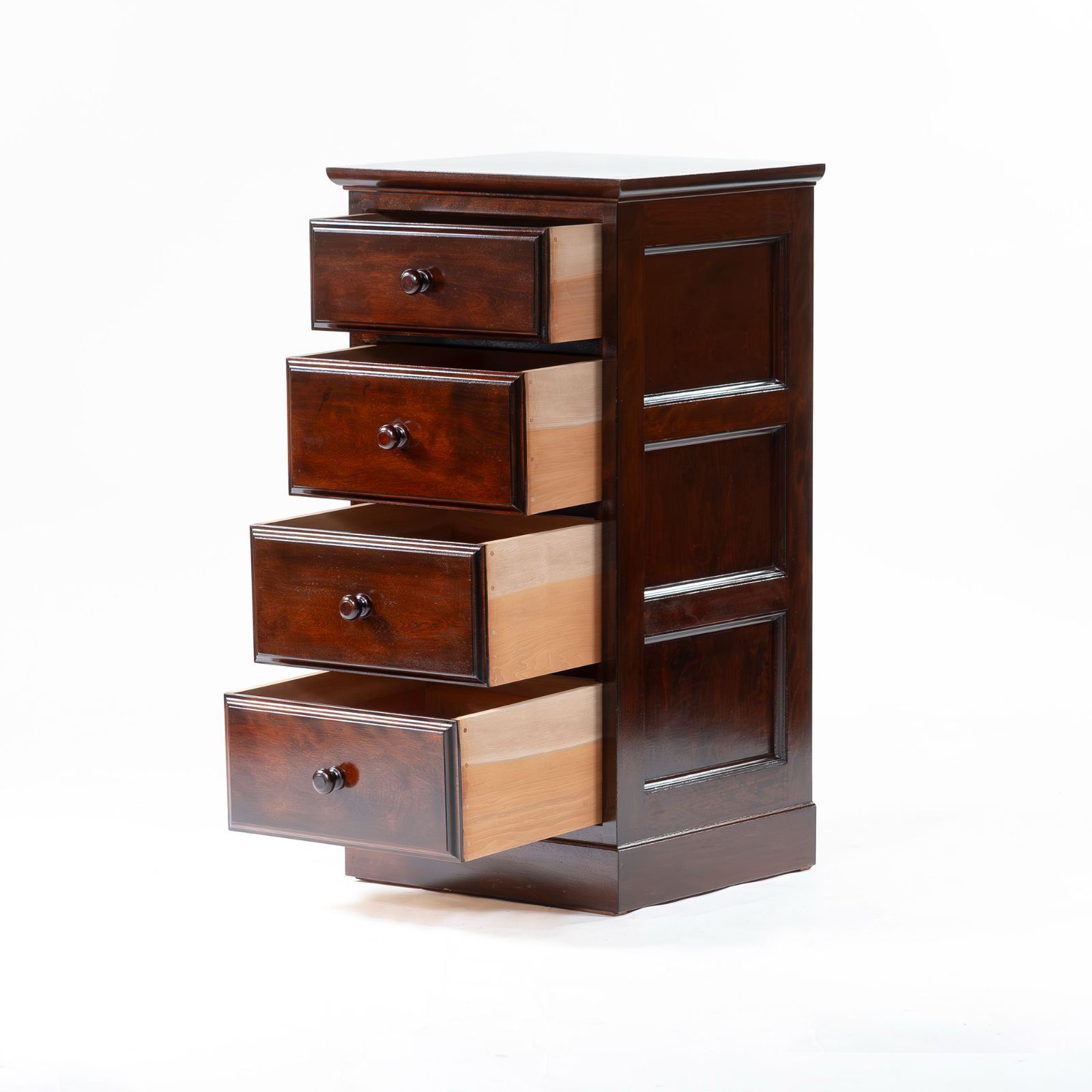 チェスト 松本民芸家具 4段スリムチェスト ミズメザクラ材 リビング