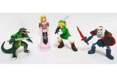 中古】トレーディングフィギュア 全4種セット 「ゼルダの伝説 時の