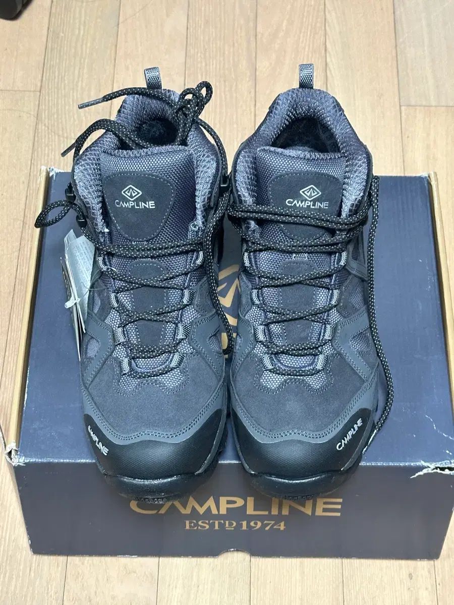 CAMPLINE サンティアゴ GORE-TEX ゴアテックス 登山靴 DARK グレー | 270