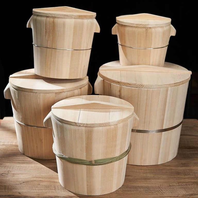 天然竹製】蒸し器 丈夫な木蓋付き - 竹本来の温もり、均一加熱で