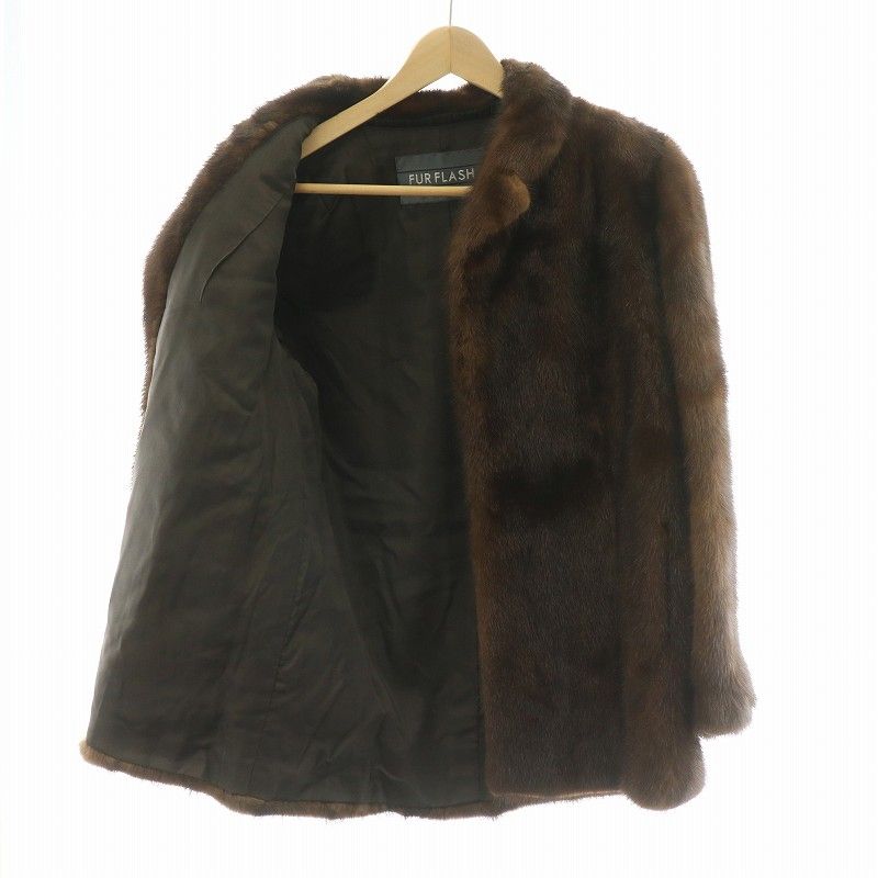 MOONBAT FUR FLASH ブラウンファーコート ムーンバット MOOBAT ファー フラッシュ FUR FLASH ファーコート 毛皮