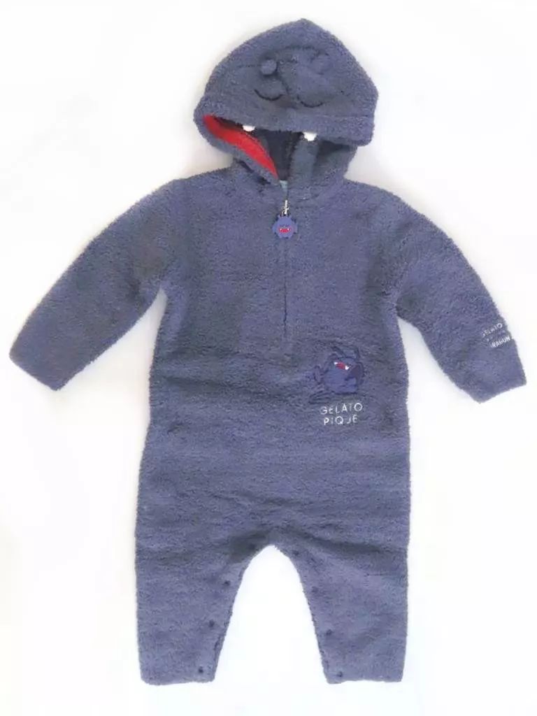 衣料雑貨 パウダードラキー ロンパース ネイビー ベビー ドラゴンクエスト GELATO PIQUE encounters DRAGON QUEST