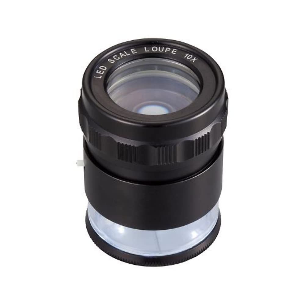 アズワン LEDライト付スケールルーペ 10× MG 7174