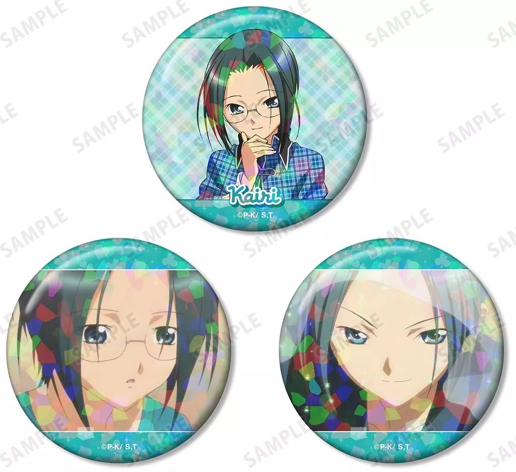 中古】バッジ・ビンズ 三条海里 ホログラム缶バッジ3個セット 「しゅご