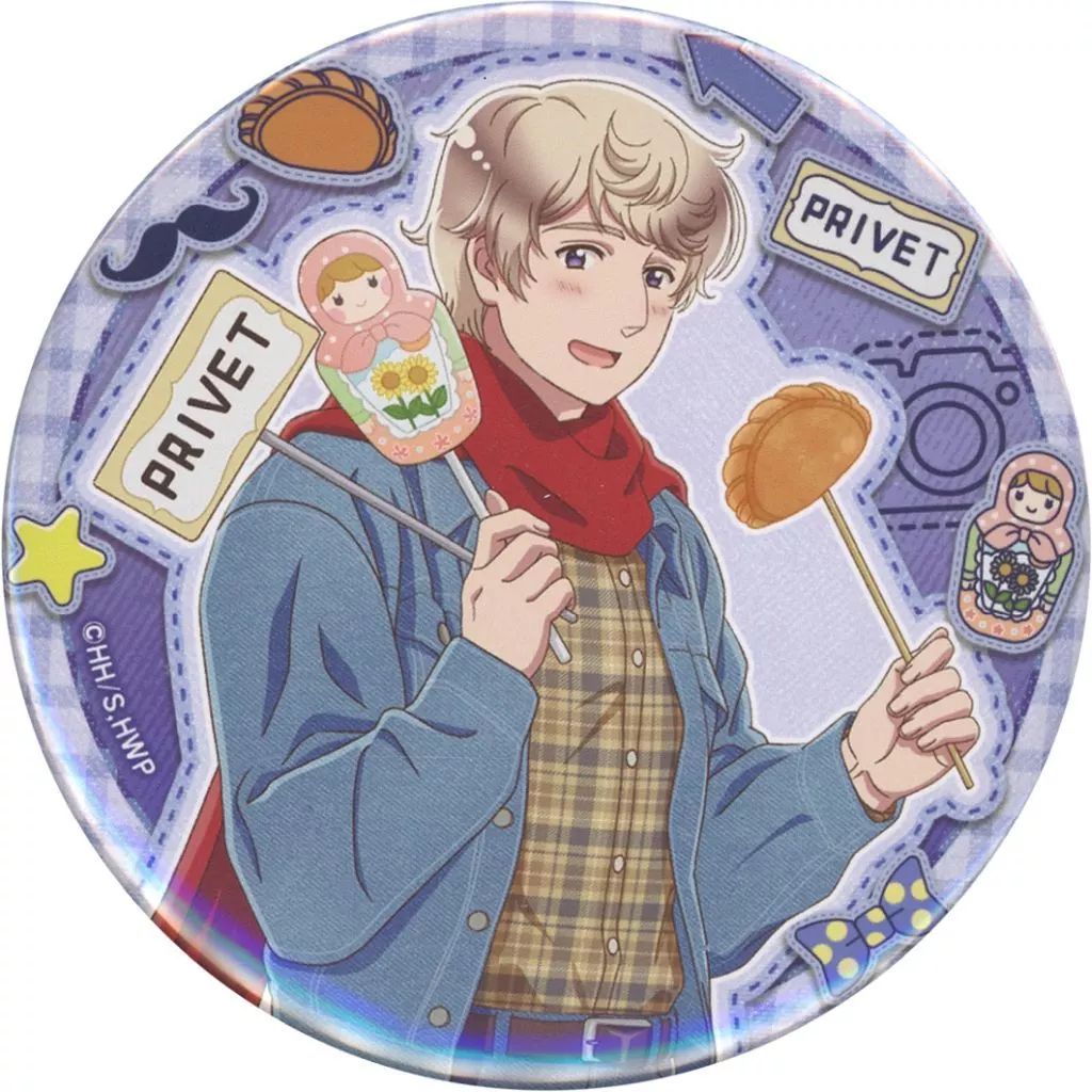 中古】バッジ・ピンズ ロシア 大缶バッジ 「WEBくじ ヘタリア World