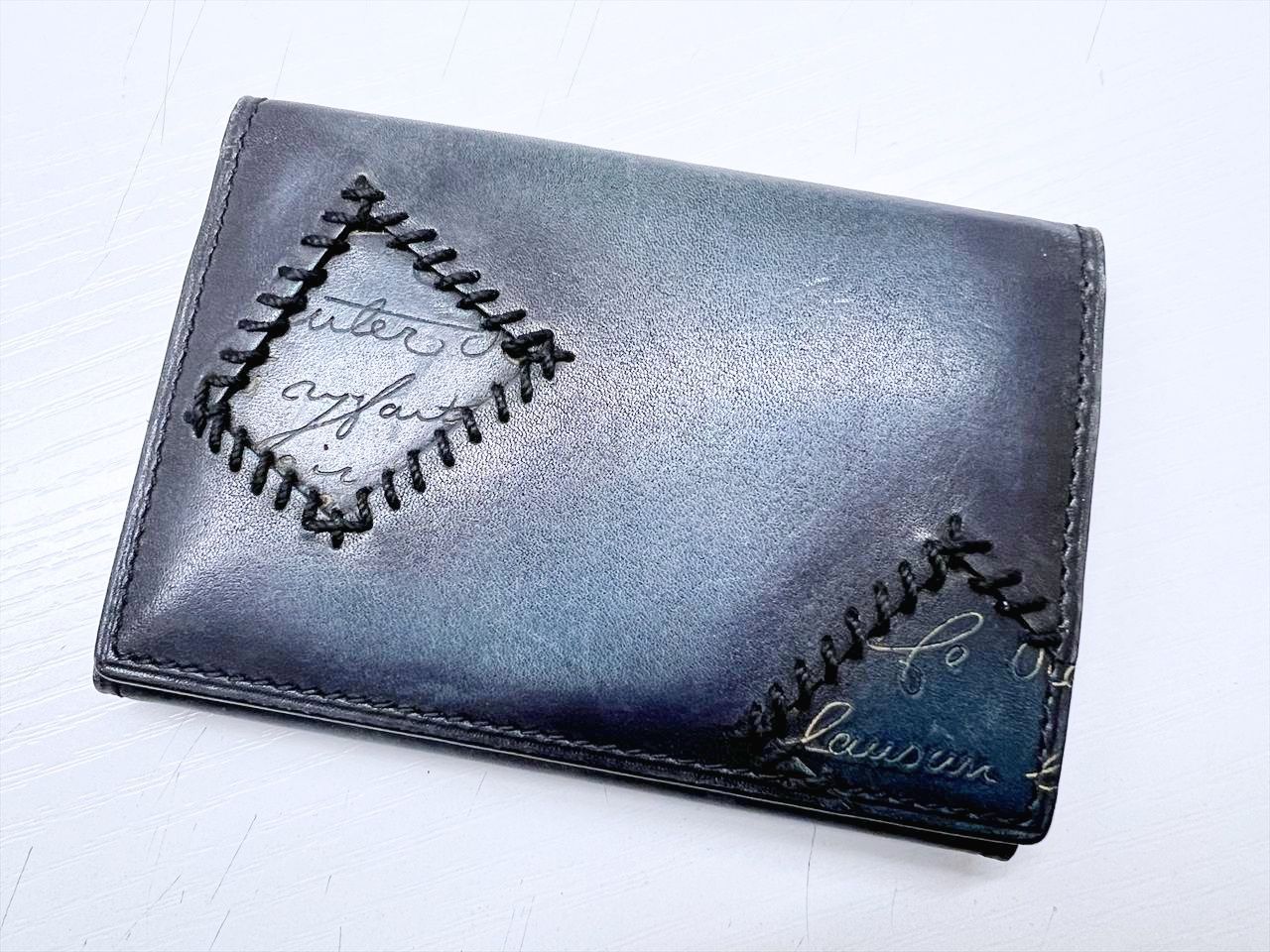 Berluti ベルルッティ インブイア スクリットレザー パッチワーク