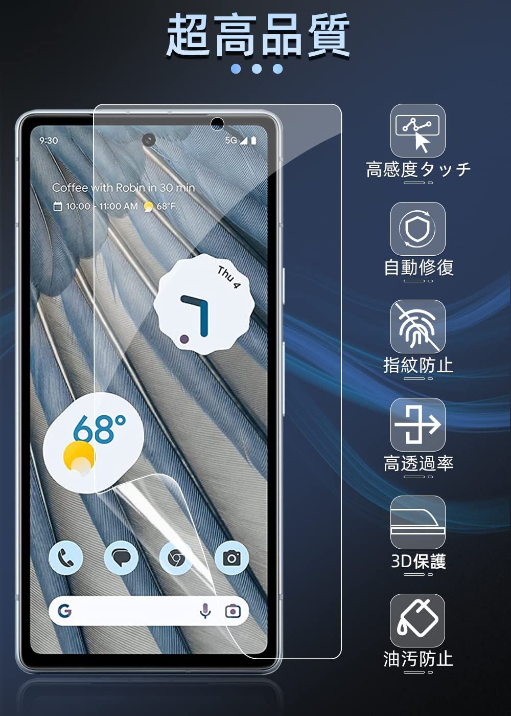 2枚セット】Pixel 7A フィルム [ZXZone] ピクセル7 A フィルム 保護