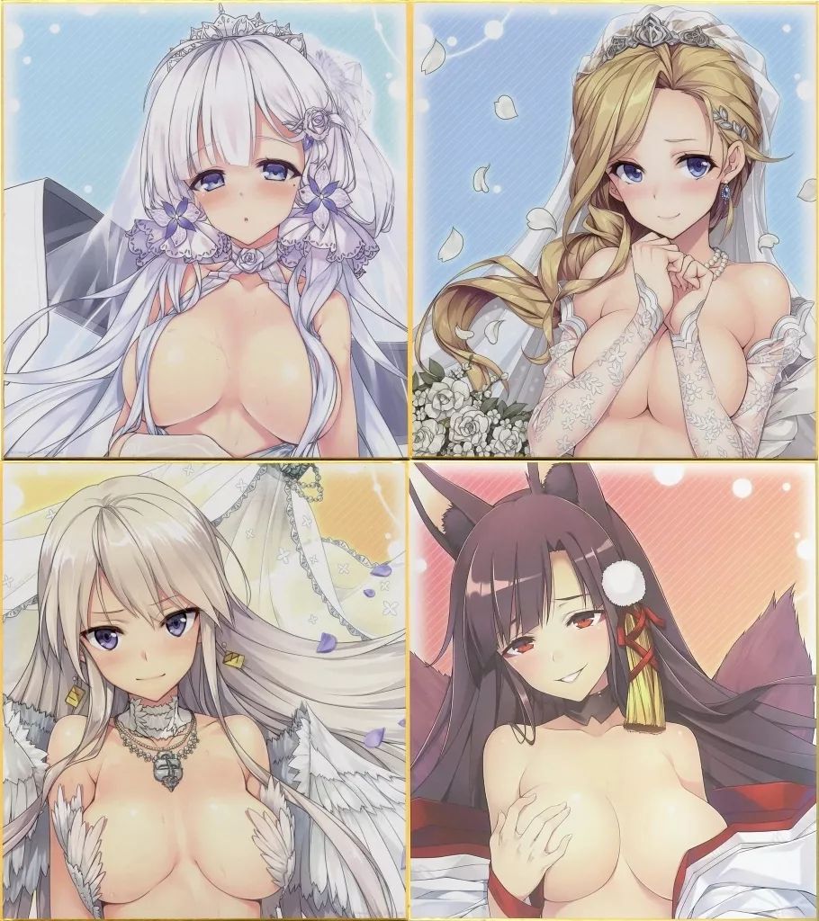 紙製品 集合 オリジナルイラスト色紙 セット アズールレーン×ケッコンVR