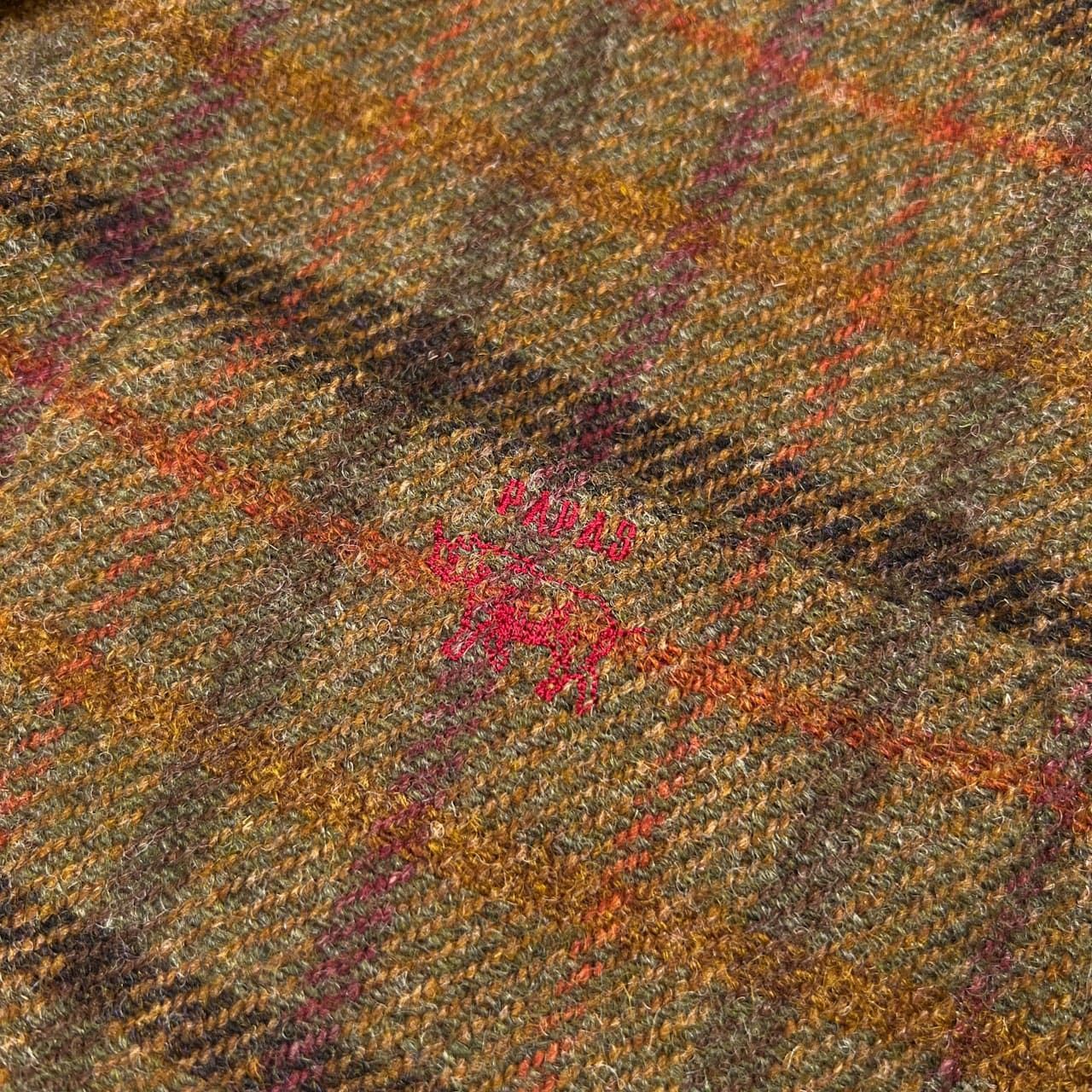 Papas パパス Harris Tweed ハリスツイード チェック ツイードウール