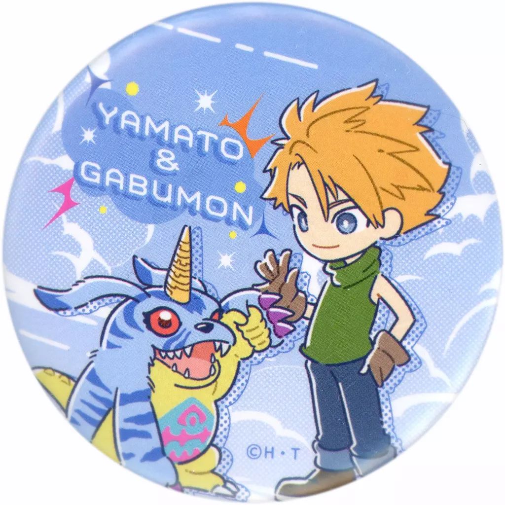 中古】バッジ・ピンズ 石田ヤマト＆ガブモン 「デジモンアドベンチャー