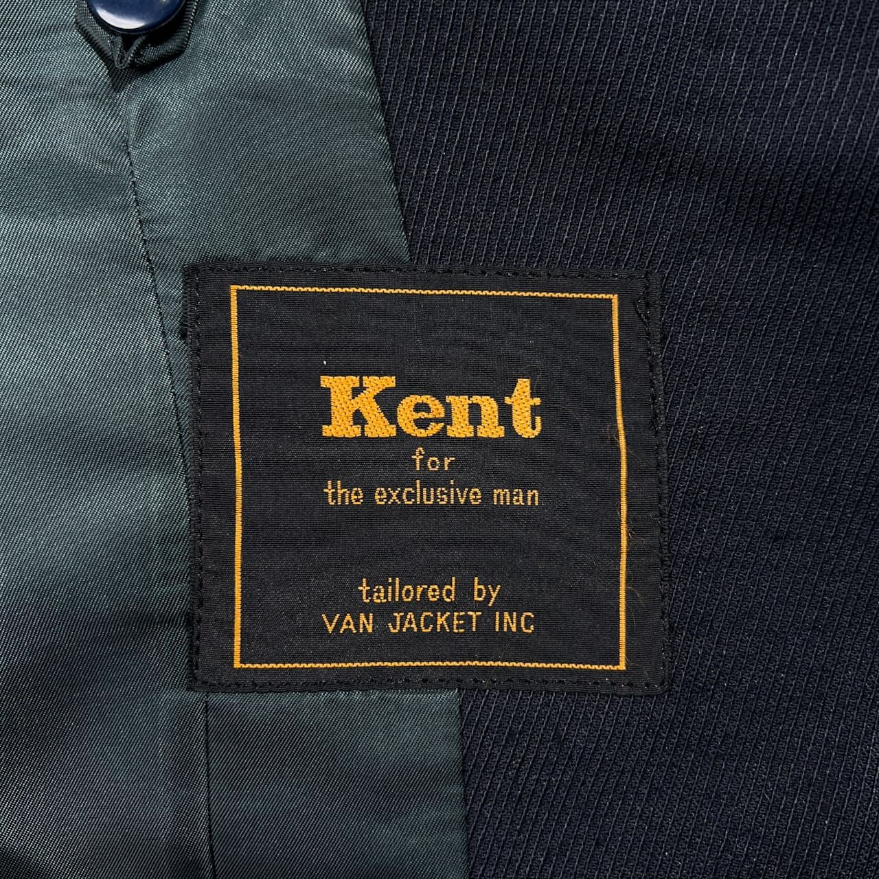 Kent ヴァンヂャケット VAN jac テーラードジャケット 金釦 ベージュ 70s Kent ケント VAN JAC ヴァンヂャケット 金ボタン 2B ツイル