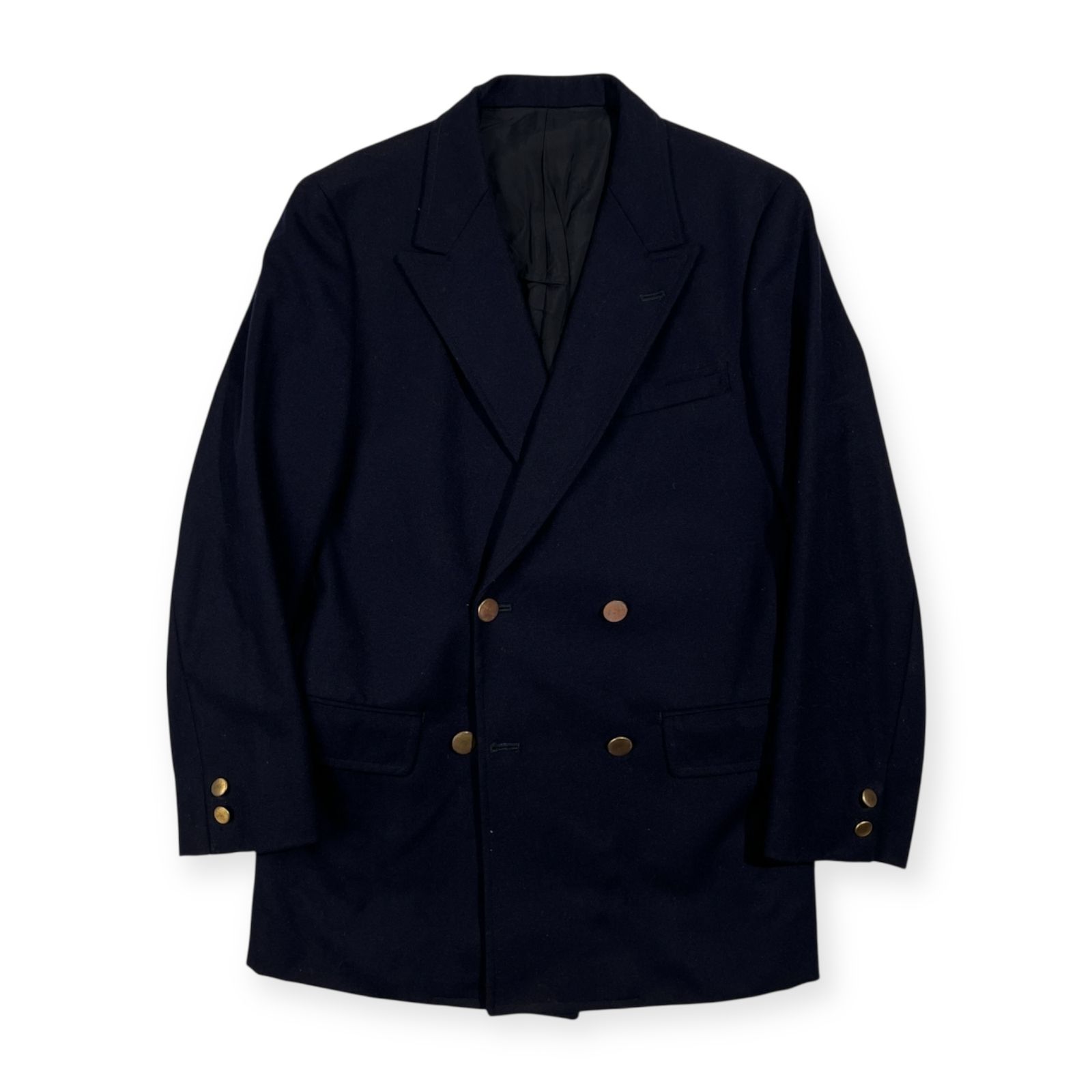 70s VAN JAC ヴァンヂャケット THE BLAZER MAN 金ボタン フラノ ダブル