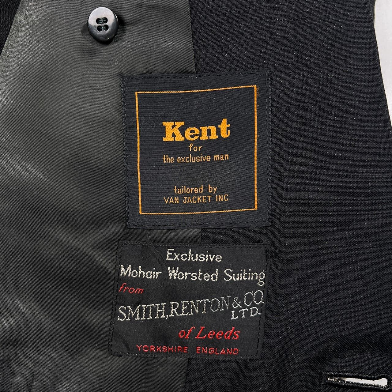 70s Kent ケント VAN JAC ヴァンヂャケット 英国製生地 モヘア混 1B 