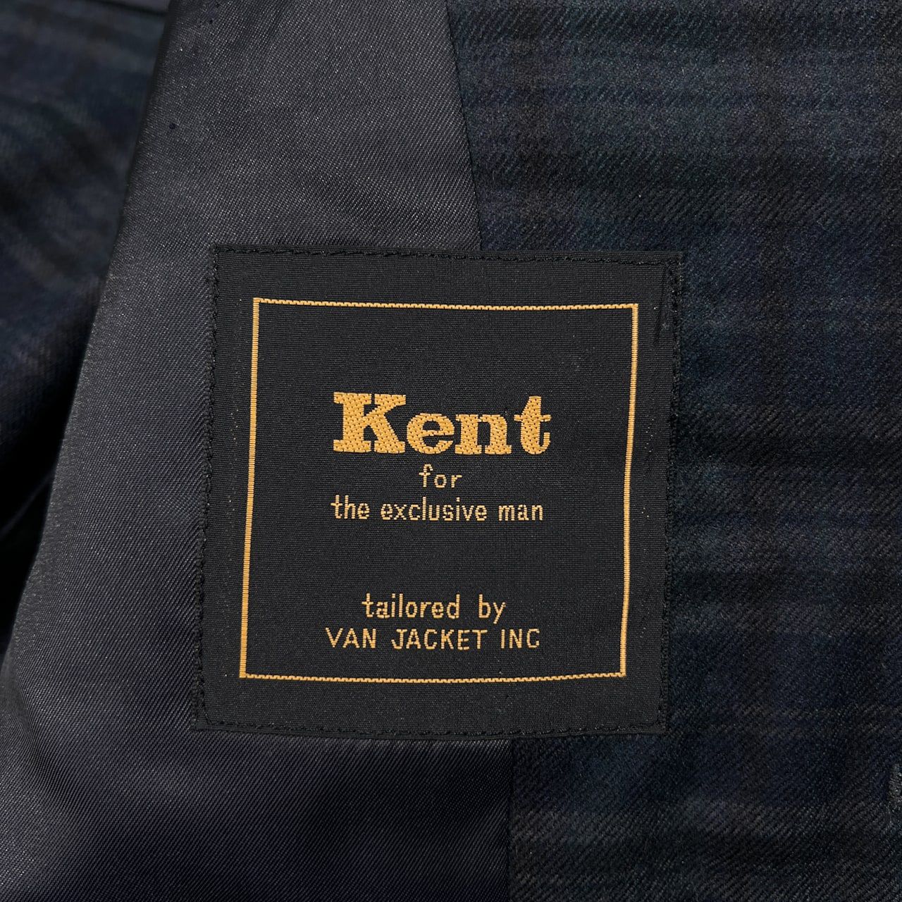 70s Kent ケント VAN JAC ヴァンヂャケット シャドーチェック柄 金 