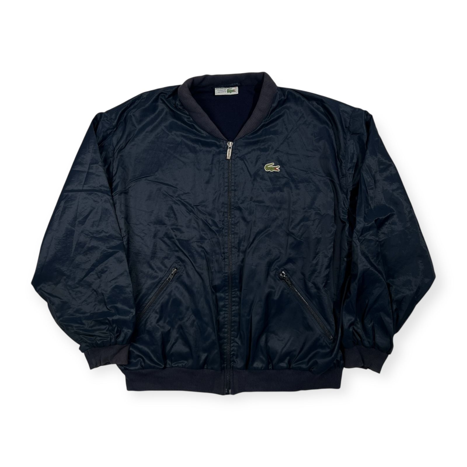 70s フランス製 CHEMISE LACOSTE ラコステ ジップアップ ナイロン