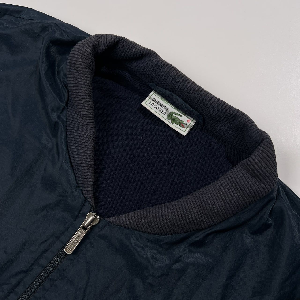 70s フランス製 CHEMISE LACOSTE ラコステ ジップアップ ナイロン