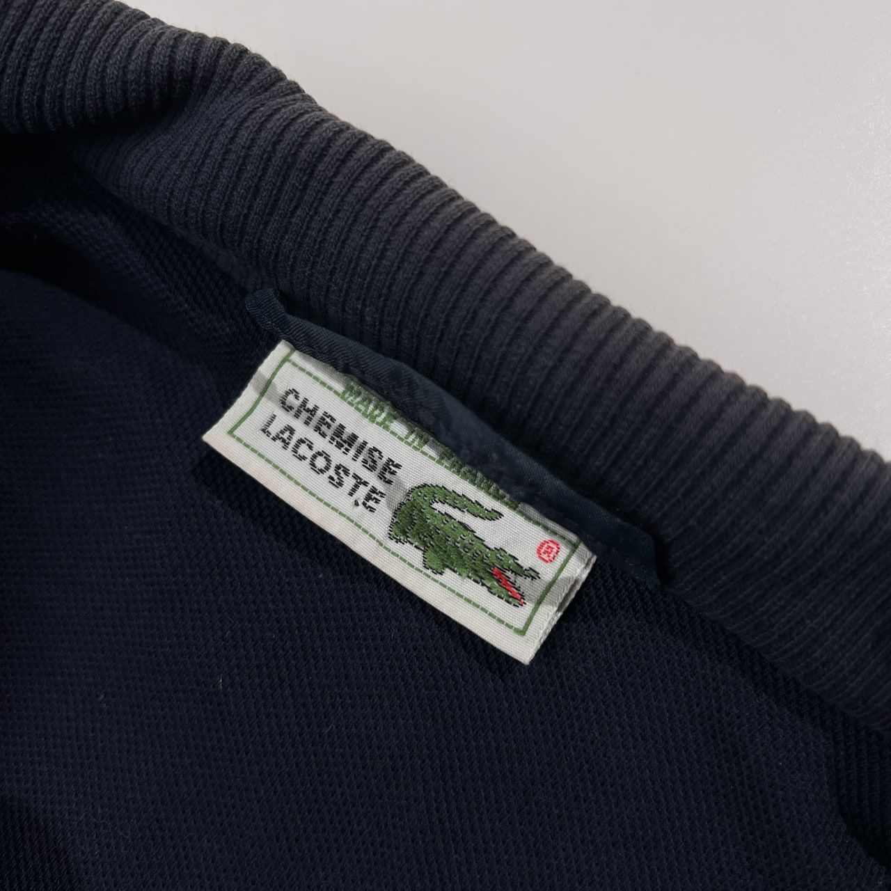 70s フランス製 CHEMISE LACOSTE ラコステ ジップアップ ナイロン