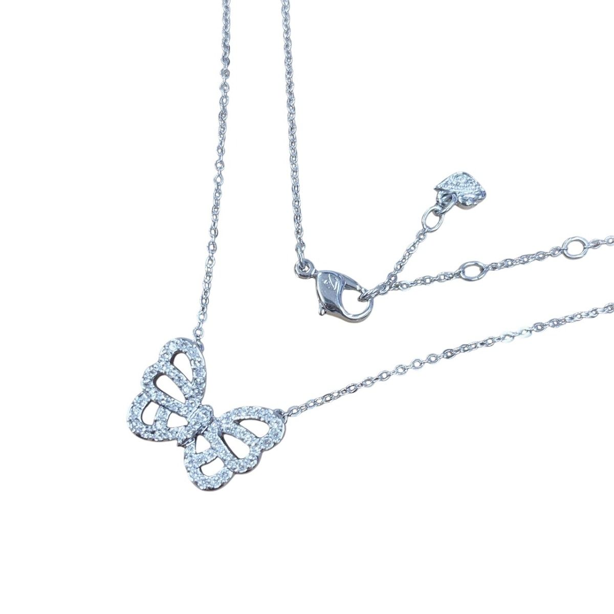 スワロフスキー 蝶々 ネックレス ラインストーン ネックレス SWAROVSKI 