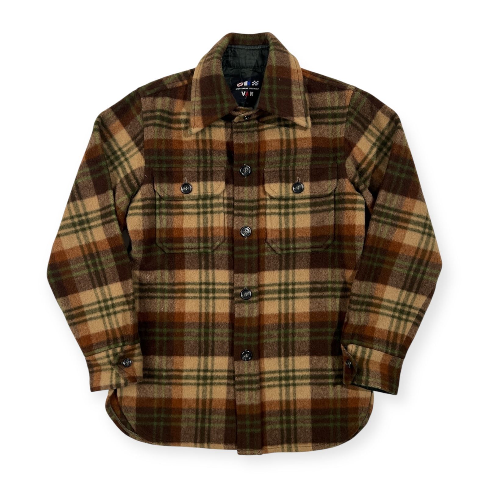 70s 当時物 VAN JAC ヴァンヂャケット Sportswear Specialist チェック