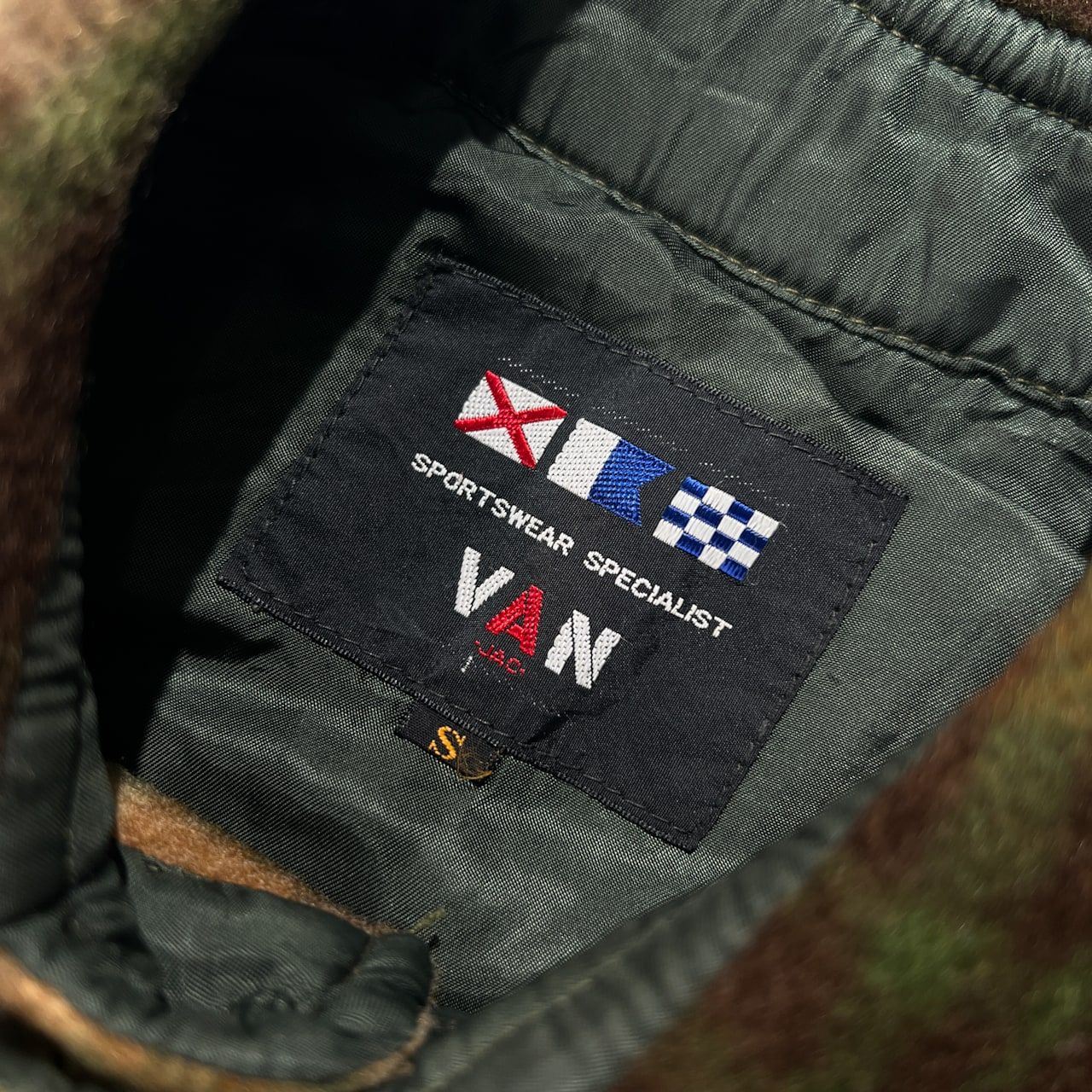 70s 当時物 VAN JAC ヴァンヂャケット Sportswear Specialist チェック